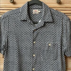 Faherty Navy & White Polo Shirt